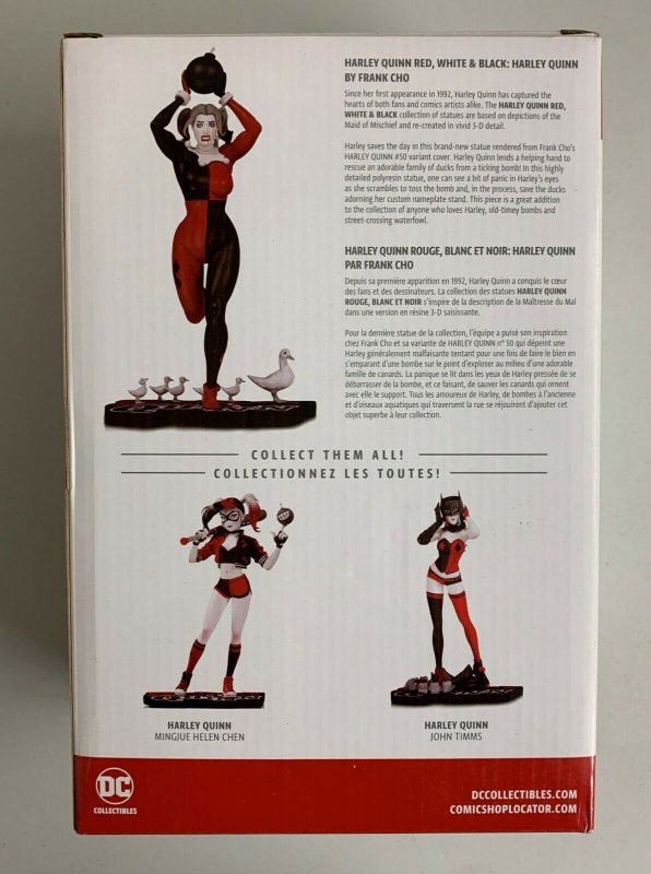 DC Collectibles Harley Quinn Red White & Black Frank Cho Statue