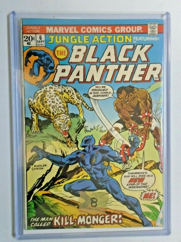 Jungle Action #6 Black Panther remainder mark tape on cover 3.0 (1973)