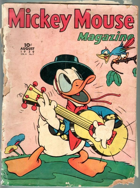 Mickey Mouse Magazine VOL.4 #11-1939-Donald Duck-Rare-Goofy-Disney