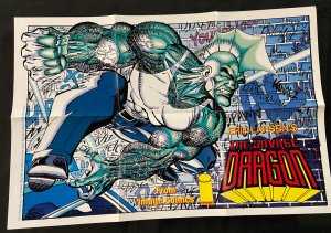 SAVAGE DRAGON FOLDED PROMO POSTER 1992 GREAT CONDITION 16 x 24 UNFOLDED