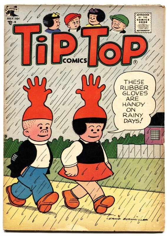 Tip Top Comics #210 1957- Nancy- Peanuts- Charles Schultz- VG