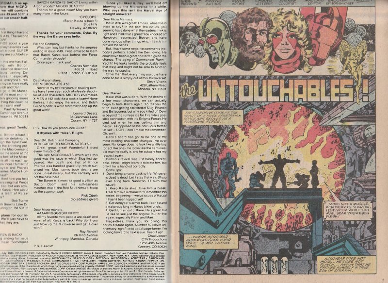 Micronauts(vol. 1) # 53 A Piece of The Action !
