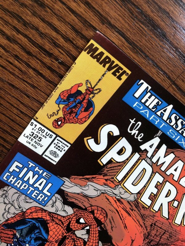 Amazing Spider-Man #325 PRIMO! 1989 Marvel Red Skull Capt America Todd McFarlane