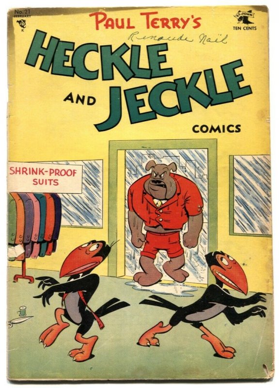 Heckle and Jeckle #21 1955-Golden Age Funny Animal comic G