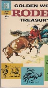 Dell Giant Golden West Rodeo Treasury 1 Strict 9.0 VF/NM Aff-Grade(Oct-57)Riders