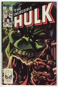 Incredible Hulk #294 ORIGINAL Vintage 1984 Marvel Comics 