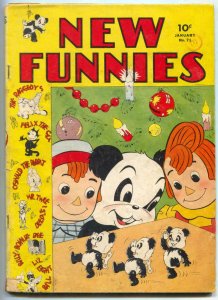 New Funnies #71 1943- Raggedy Ann- Felix the Cat- Golden Age VG