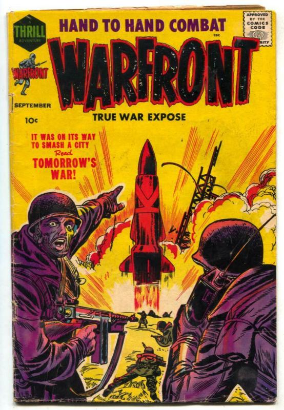 Warfront #34 1958 JACK KIRBY cover- War comic VG-