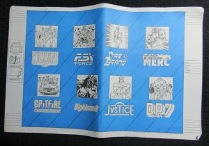 1986 MARVEL COMICS 20x13 Book Cover FN 6.0 Star Brand DP7 Merc PSI Force 