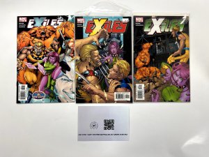 3 Exiles Marvel Comic Books # 58 59 60 Avengers Defenders Spiderman 50 JS15