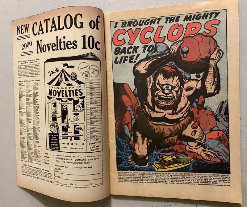 Where Monsters Dwell #1 Marvel (6.5 FN+) (1970)