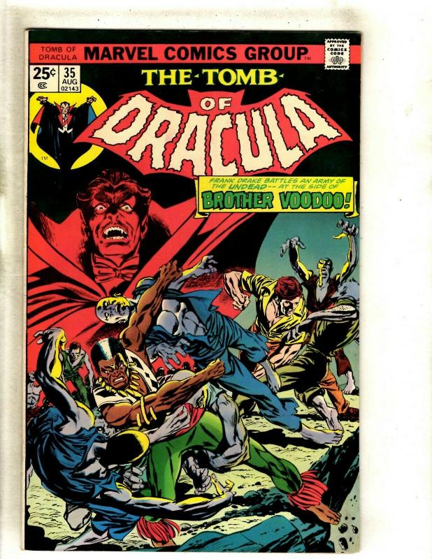 Lot Of 5 Tomb Of Dracula Marvel Comic Books # 35 36 37 38 39 VF Range RS1