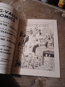 Marvelman #349 Comic Book First Print 1954 Golden Age Superhero Uk Miracleman