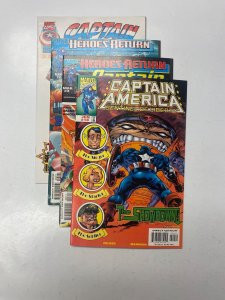 4 MARVEL comic books Captain America #1 2 3 Sentinel Liberty #10 1 KM11