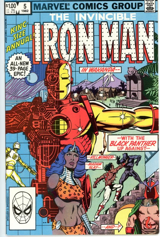 Iron Man Annual 5  VF  1982  Guest Star Black Panther