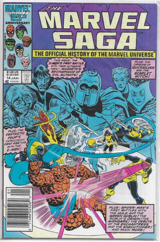 Marvel Saga  : Official History of the Marvel Universe   #14 FN