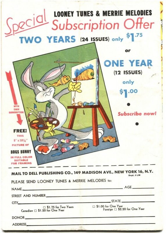 LOONEY TUNES AND MERRIE MELODIES #46-1945-BUGS BUNNY--FIREWORKS--DELL 