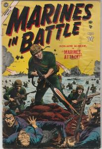 Marines in Battle #4 (Feb-55) GD/VG- Affordable-Grade Iron-Mike McGraw