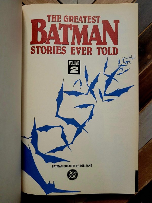 Greatest Batman Stories Ever Told TPB Vol. 2 (DC 1992) First Printing Anthology