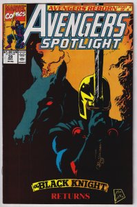 Avengers Spotlight #39 (1990) Black Knight