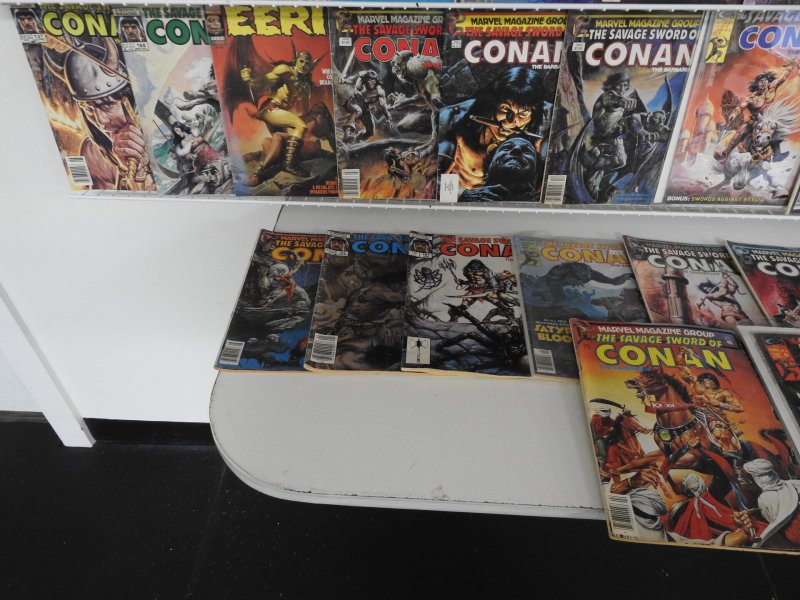 Huge Lot of 90+ Magazines W/ Conan, Eerie, Creepy! Avg.  VG Con.