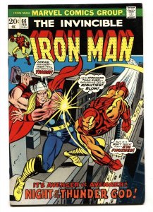 IRON MAN #66 1974-Thor-Marvel comic book vf