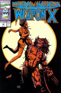 Marvel Comics Presents #76 FN ; Marvel | Weapon X Wolverine
