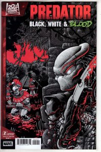 PREDATOR: BLACK, WHITE & BLOOD #2 GONZO VARIANT