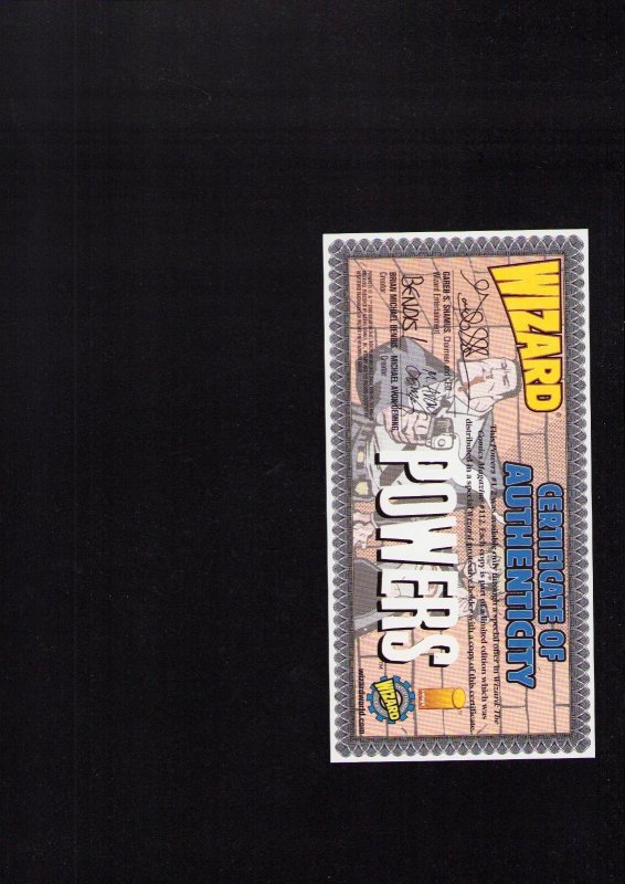 Powers #1/2 - MICHAEL AVON OEMING GOLD VARIANT W/COA! (9.2) 2000