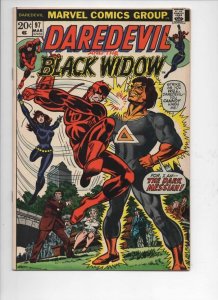 DAREDEVIL #97 VF/NM Gene Colan, Murdock, Dark Messiah, 1964 1973, Marvel