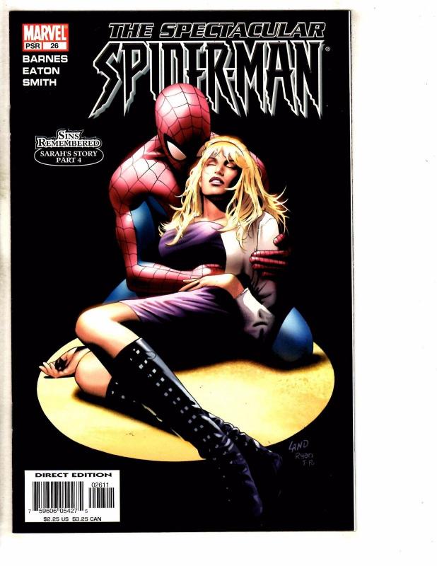 Lot Of 5 Spectacular Spider-Man Marvel Comic Books # 23 24 25 26 27 Venom J262
