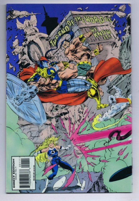 Fantastic Four Atlantis Rising #1 ORIGINAL Vintage 1995 Marvel Comics Acetate 