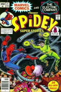 Spidey Super Stories #21 VG; Marvel | low grade comic - save on shipping - detai