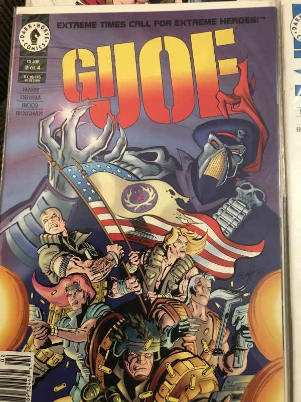 G.I. Joe #1, 2, 3, 4 set : Dark Horse 1995 mini VF/NM lot; Frank Miller 1 cover