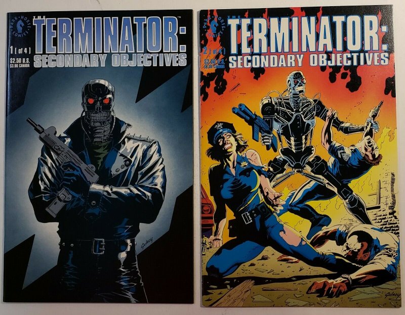 TERMINATOR: SECONDARY OBJECTIVES #1-4 COMPLETE SET DARK HORSE COMICS 