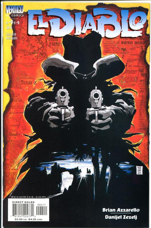 EL DIABLO #4, NM+, Brian Azzarello, Tim Sale, 2001, more Vertigo in store