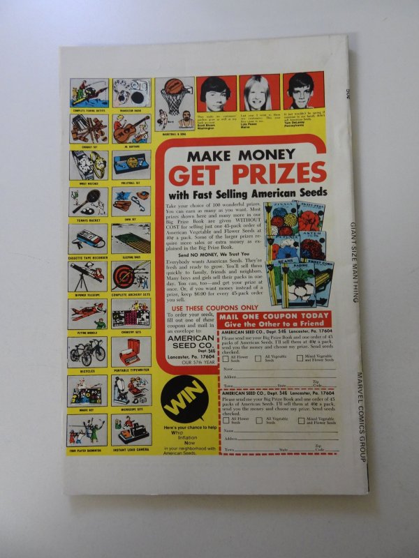 Giant-Size Man-Thing #4 (1975) FN condition subscription fold