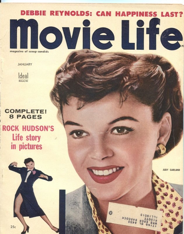 MOVIE LIFE - JAN 1955-JEFF CHANDLER-JUDY GARLAND-MITZI GAYNOR-JANE RUSSELL-MORE