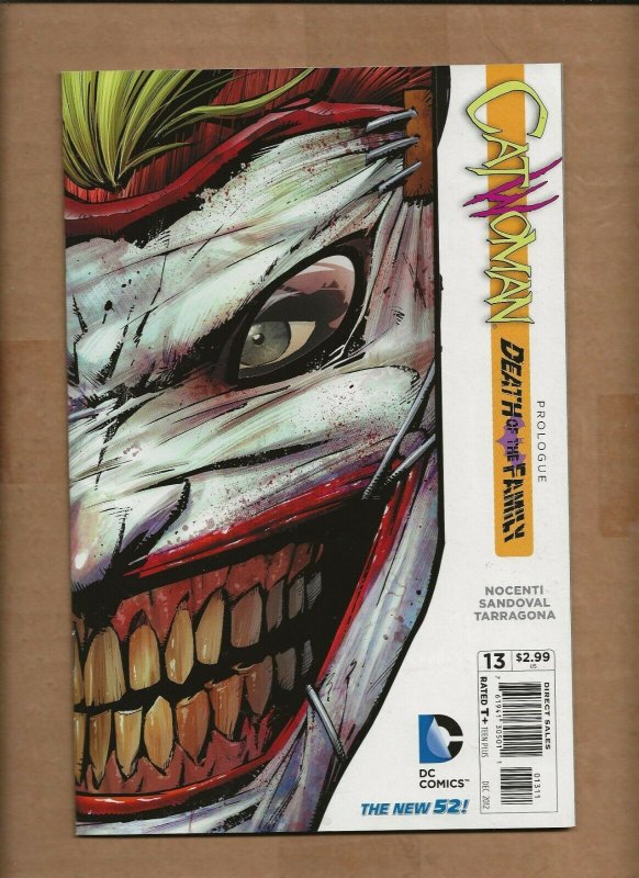 CATWOMAN #13   JOKER MASK COVER DEATH OF THE FAMILY 