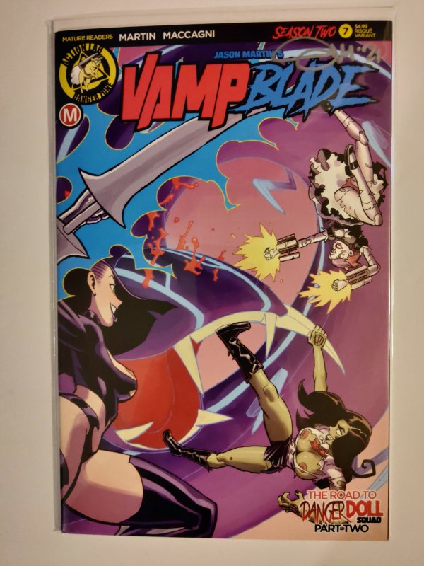 VAMPBLADE SEASON TWO #7 CVR B WINSTON YOUNG RISQUE (Signed by Martin w/ COA)