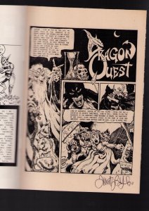 Dragonquest #1 - INSIDE COVER SIGNED BY TIM VIGIL! (8.0/8.5) 1986