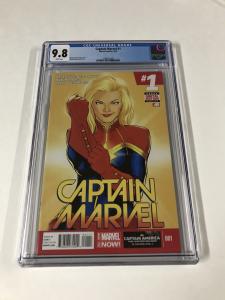 Captain Marvel 1 Cgc 9.8 White Pages (2014)