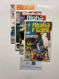 4 Alpha Flight Marvel Comic Books # 26 28 30 34 Avengers Spiderman 51 SM10