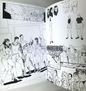 CYBORG USA Comic Issue 1 — Ink Black & White Variant — 2019 Rob Cacy Indiegogo