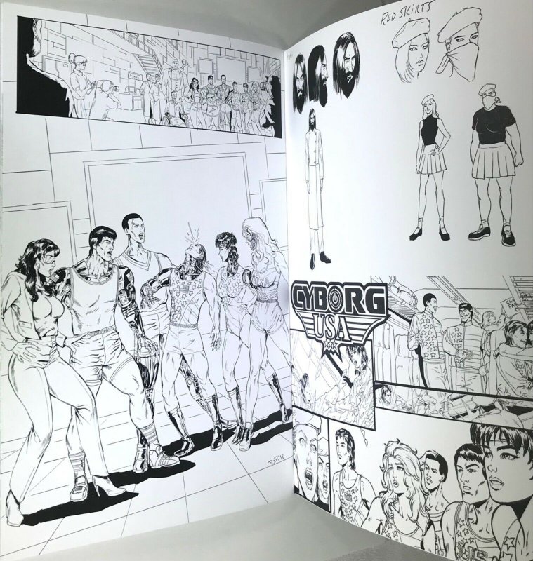 CYBORG USA Comic Issue 1 — Ink Black & White Variant — 2019 Rob Cacy Indiegogo