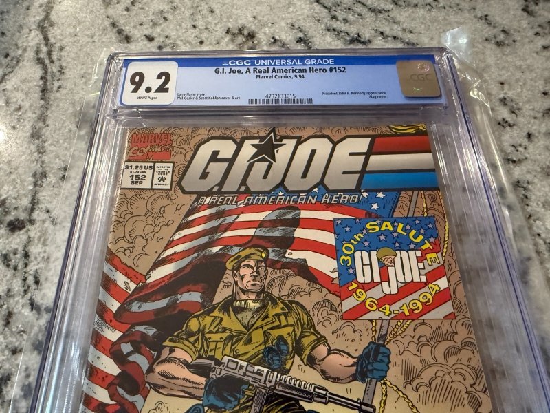 G.I. Joe # 152 CGC Graded 9.2 Marvel Comic Book 1994 Snake Eyes Duke Destro JH37