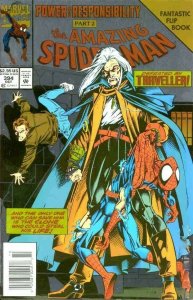 The AMAZING SPIDER-MAN #394 Foil Cover Flip Book Newsstand Edition Oct 1994 Mint