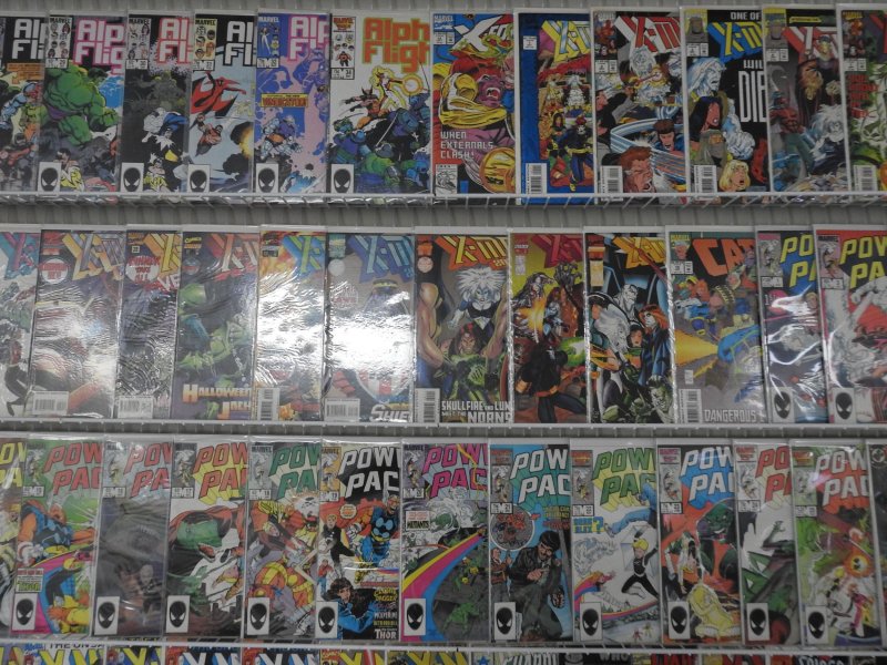 Huge Lot of 140+ Comics W/ X-Men, Alpha Flight, Power Pack! Avg. VF- Condition!