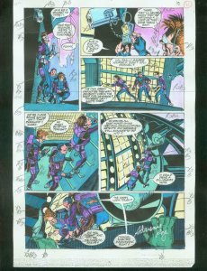 ORIGINAL D.C. COLOR GUIDE ROBIN ANNUAL #2 PG 11-SIGNED VG