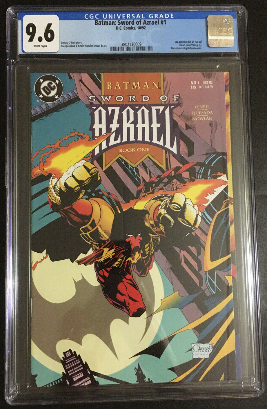 KEY 1st Jean Paul Valley/Azrael Batman: Sword of Azrael #1  NM+ CGC |  Comic Books - Modern Age, DC Comics, Azrael / HipComic